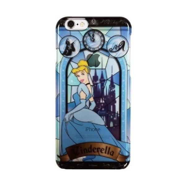 スマホケース Disney iPhone6s 6 シェルジャケット ステンドグラス柄 シンデレラ ブ...