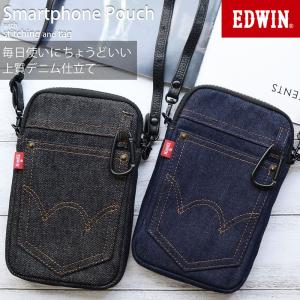 スマホポーチ EDWIN ショルダー エドウィ...の詳細画像1