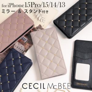 スマホケース iPhone15 ケース 手帳型 iPhone15Pro ケース ブランド CECIL...