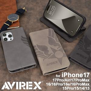 AVIREX avirex アヴィレックス スマホケース iphone15 ケース 手帳型 ブランド スタンプロゴスエード 手帳型ケース iphone15Pro ケース iphone14 iphone13｜iPhoneケース手帳型ならM-factory