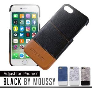 スマホケース iphonese3 ブランド  iphone se 3 ケース BLACK BY MOUSSY ブラックバイマウジー iPhonese3 se2 8 7 アジャスト ICカード収納 ハード ケース