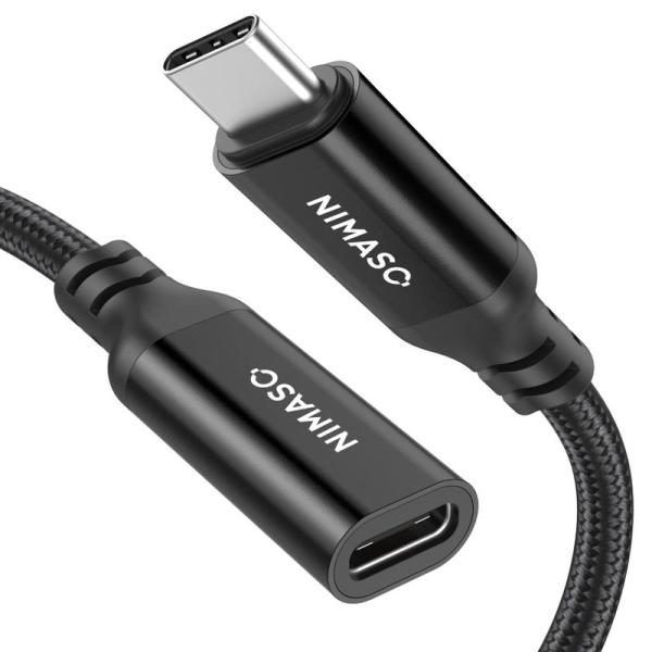 2本セットNIMASO USB Type C 延長ケーブル 1m+1m usb-c 延長 USB 3...