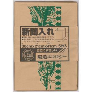 日本技研工業 新聞入れ 茶 300×410mm 自然に優しい環境エコロジー商品 5枚入｜m-choiceplaza