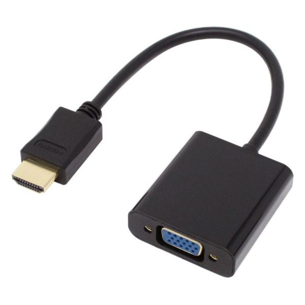 アイネックス HDMI-VGA 変換ケーブル 25cm AMC-HDVGAB