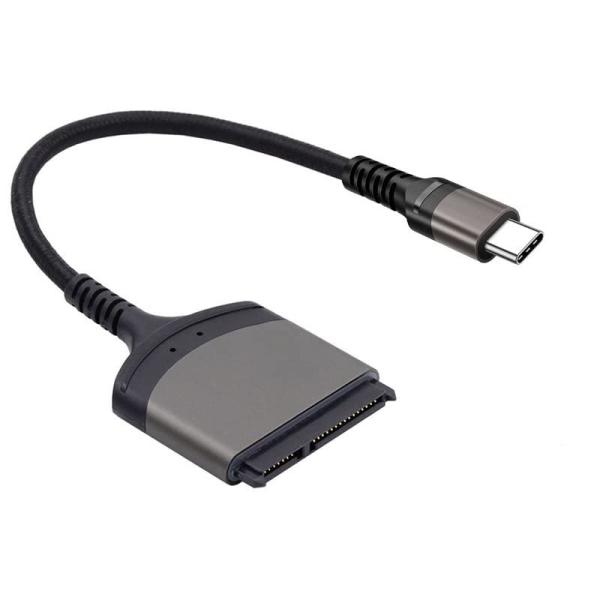Cablecc 5Gbps USB-C - SATA 22ピンアダプターケーブル 2.5インチハード...