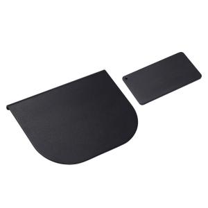 ZepSon モニターアーム補強プレート 取付部硬さ強化対策 デスク保護 傷防止 滑り止めシート付き (黒色)｜m-choiceplaza