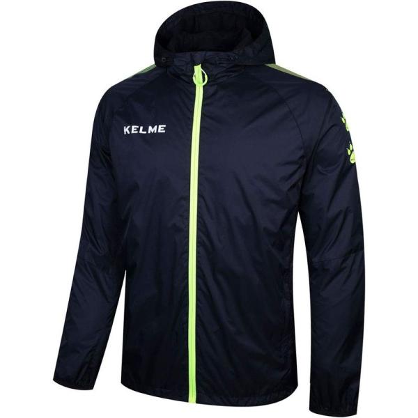 ケルメ (kelme) ウィンドジャケット (WIND-JAKET) ブラック×ネオンイエロー Lサ...