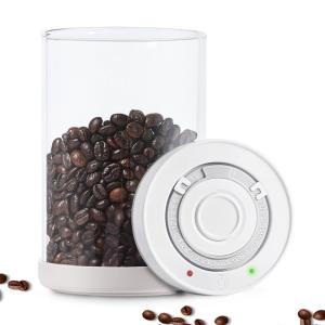 Minidiva 真空保存容器 ポンプ不要 密閉 コンテナ 耐熱ガラス 真空キャニスター コーヒー豆 茶筒 香料 食材 鮮度保持 自動操作