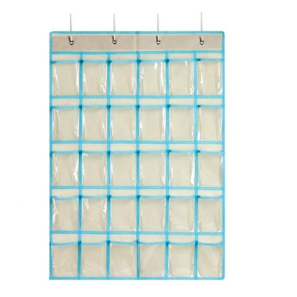 SURCHAR ウォール ポケット カレンダーポケット 布製 防水 透明 PVC 小物収納 ウォール...