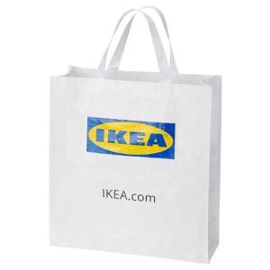 IKEA/イケア KLAMBY クラムビー キャリーバッグ ホワイト ショッピングバッグ エコバッグ 30532587
