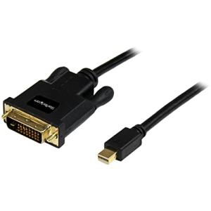 StarTech.com Mini DisplayPort - DVI変換ケーブル 91cm Mini DP(オス) - DVI-D(オス) 1920x1200 ブラック MDP2DVIMM3B｜m-dotto