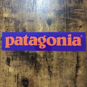 【pa-108】patagonia パタゴニア ステッカー sticker オレンジ×パープル｜M&EARTH-stickers