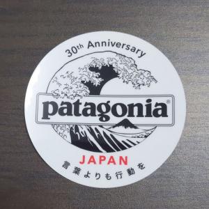 【pa-62】patagonia パタゴニア ステッカー JAPAN HOKUSAI WAVE 日本支社 30周年