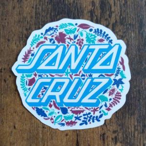 【ST-1087】Santa Cruz Skateboards sticker サンタクルーズ スケートボード ステッカー Foilage Clear