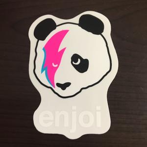【ST-113】Enjoi Skateboard エンジョイ スケートボード ステッカー Stardust Panda white
