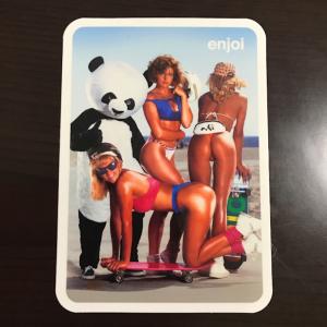 【ST-228】Enjoi Skateboard エンジョイ スケートボード ステッカー Slick Chicks｜M&EARTH-stickers