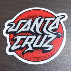 【ST-716】Santa Cruz Skateboard sticker サンタクルーズ スケートボード ステッカー Damaged Dot