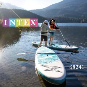 インテックス SUP サップ エアーボード パドルボードセット アクア