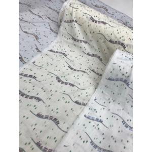 生地 ダブルガーゼ SL柄 日本製 110cm巾の詳細画像1