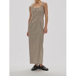 ワンピース todayful Squareneck Satin Dress Squareneck Satin Dress（マキシ丈/ロングワンピース