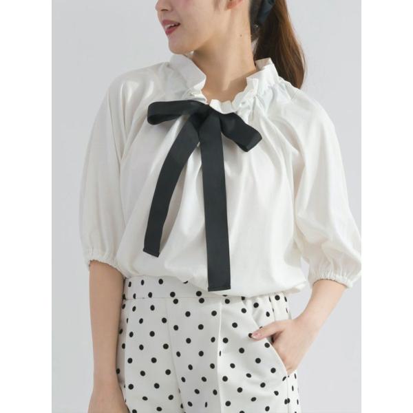 PICCIN ピッチン 即日発送 ザビエルカットソー 149620 リボンブラウス 半袖 レディース...