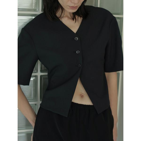 【SALE】アンヌーク anuke 即日発送  Vneck Compact Shirts ブイネック...