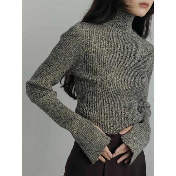 アンヌーク anuke 即日発送  Slit Turtle Knit 62520530 スリットター...