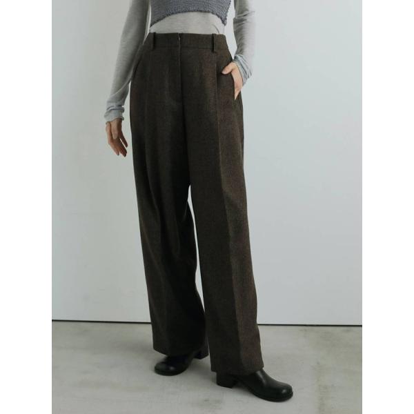 【SALE】アンヌーク anuke 即日発送 Check Tuck Pants 62520707 チ...