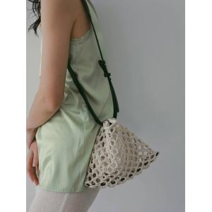 【SALE】アンヌーク anuke  即日発送 Macrame Shoulder Bag 62611014 マクラメショルダーバッグ 編みバッグ ミニバッグ