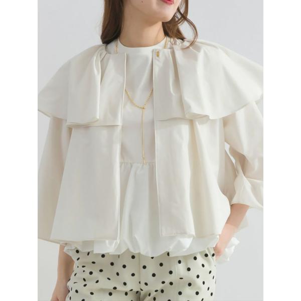 PICCIN PERLA ピッチンぺルラ 即日発送 撥水ビッグカラーブラウス 907010 ビッグカ...