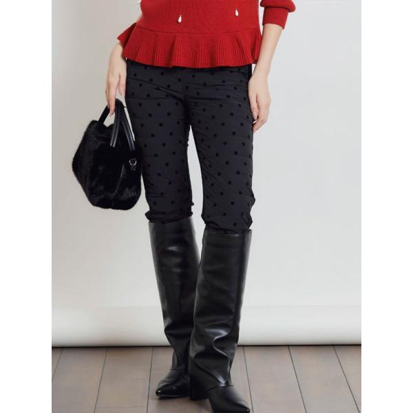 PICCIN PERLA ピッチンぺルラ 即日発送 フロッキードットダウンパンツ 907410 レデ...