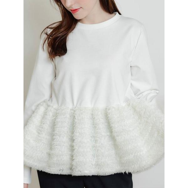 PICCIN PERLA ピッチンぺルラ 即日発送 裾チュールプルオーバー 908240 レディース...