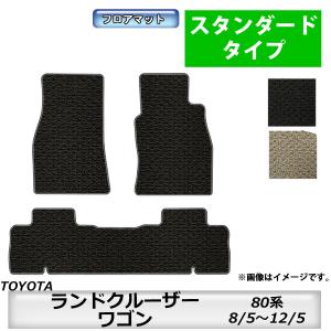 フロアマット　トヨタ　TOYOTA　ランドクルーザー/ワゴン　80系　8/5〜12/5　カーマット　抗菌　抗ウイルス　消臭　スタンダードタイプ｜m-k-m-k