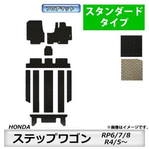 フロアマット　ホンダ　ＨＯＮＤＡ　ステップワゴン　RP6/7/8　R4/5〜　カーマット　抗菌　　消臭　スタンダードタイプ