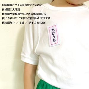 刺繍 縫い付け サイズが指定できるお名前ゼッケ...の詳細画像1