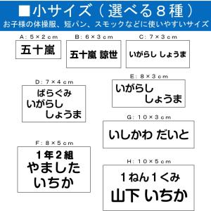 刺繍 アイロン接着 お名前ゼッケン 小 運動会...の詳細画像1