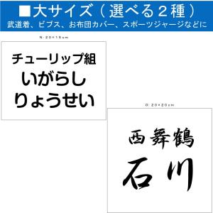 刺繍 アイロン接着 お名前ゼッケン 大 運動会...の詳細画像1