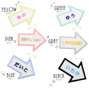 シルエット名札 吹き出し アイロン 名前シール...の詳細画像1