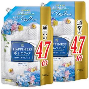 まとめ買い 大容量 レノア ハピネス 夢ふわタッチ 柔軟剤 パステルフローラル 詰め替え 1880mL × 2個｜m-magokoro