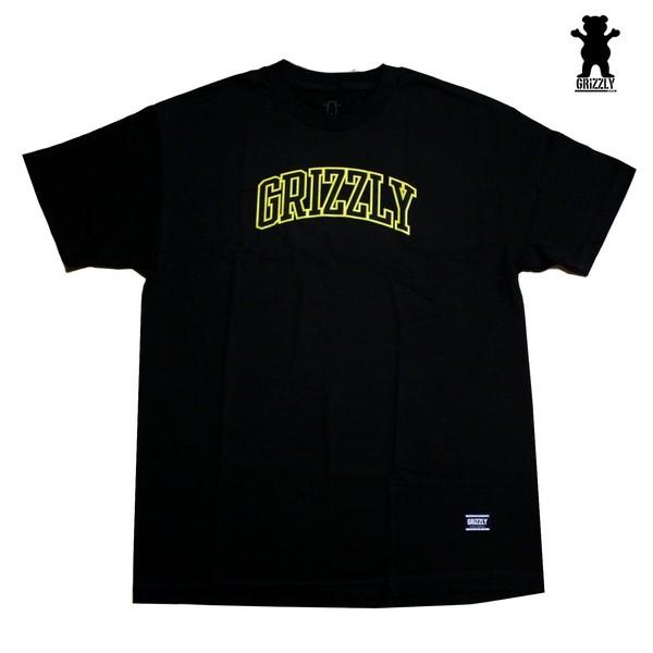 メール便可 GRIZZLY Tシャツ GRIZZLY UNIVERSITY S/S TEE BLK ...