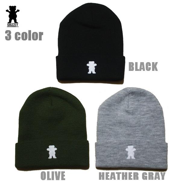 GRIZZLY ニットキャップ  OG BEAR EMBROIDERED BEANIE vigr22...