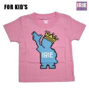 IRIE キッズTシャツ PIXEL POWKING KIDS TEE PNK IKHA19006 ピンク アイリー｜m-market-web