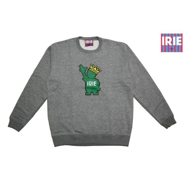 IRIE トレーナー PIXEL POWKING CREW GRY IRAW19035 グレー アイ...