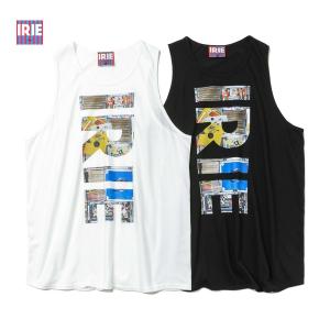 IRIE タンクトップ RECORD BOX TANK TOP IRHA22SP004  ホワイト ブラック レゲエ IRIE LIFE アイリー [メール便可]｜m-market-web