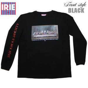 IRIE 長袖Tシャツ IRIE KICKS SOCIETY L/S TEE IRSS24006 アイリー ブラック レゲエ ロンT [メール便可]｜m-market-web