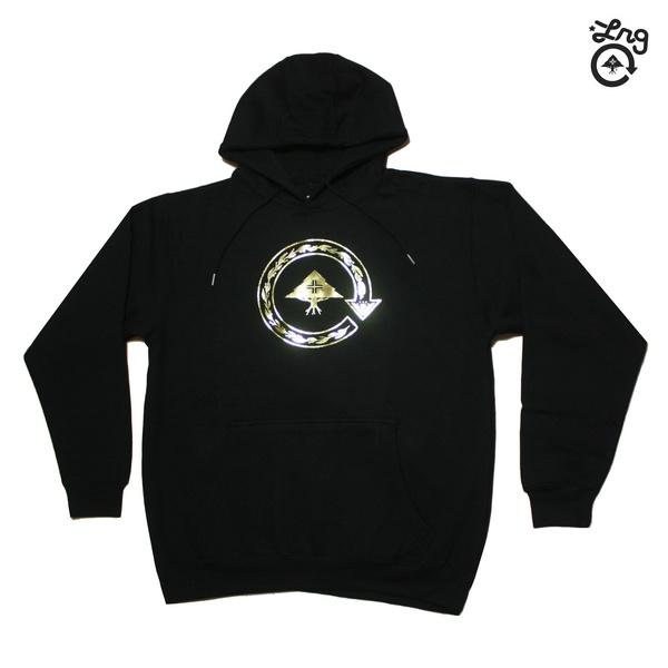 LRG パーカー GOLDEN CIRCLE HOODIE L0ADMLOXX ブラック 黒 エルア...