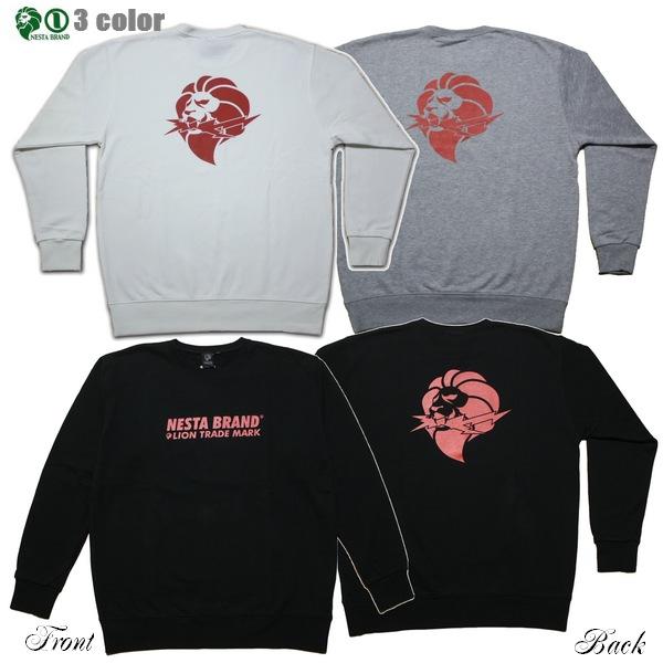 NESTA トレーナー JPN加工サンダーライオントレーナー 231NB1304 ネスタ ブラック ...