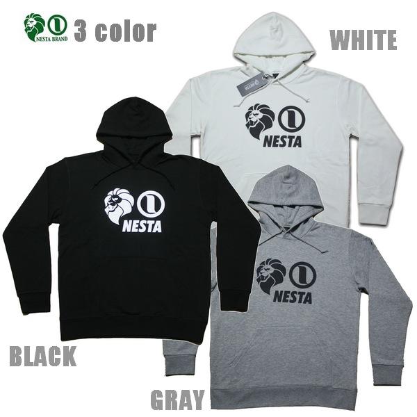 NESTA パーカー JPN加工スリーアイコンプルオーバーパーカー 231NB1308 ネスタ ホワ...