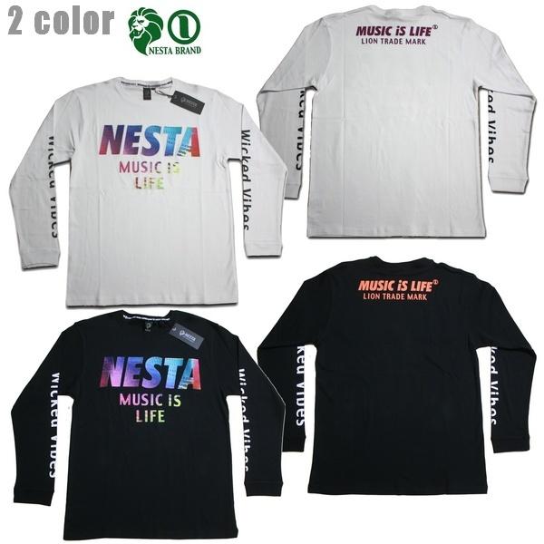 NESTABRAND  長袖Tシャツ レインボースムースロンT 203NB1109 ネスタブランド ...