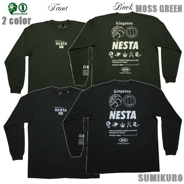 NESTABRAND  長袖Tシャツ ロゴマークカラーロンT JPN加工 231NB1110 スミク...